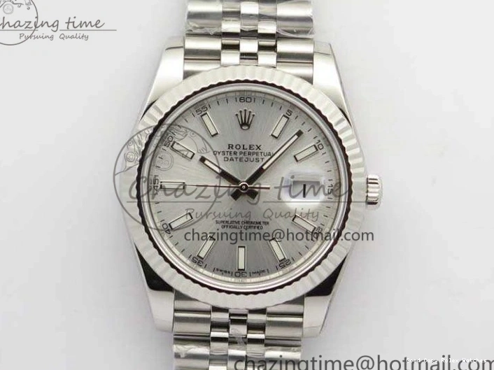 Good Copy Rolex Watches 1:1 DateJust Bracelet Silver MoistureWicking Stick Edition On Jubilee Markers Best 228238 A Dial 3511 SS Noob 1230